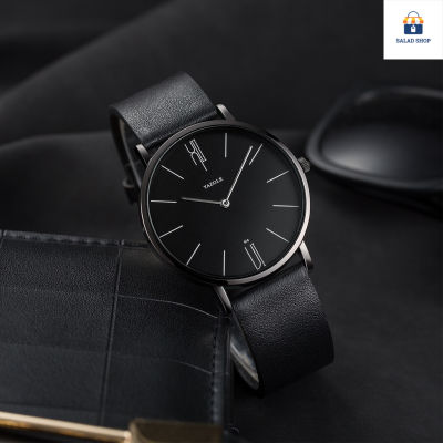 🌟พร้อมส่ง🌟-YM-042-นาฬิกาควอทซ์ผู้ชายสีดำเรียบง่ายนาฬิกาควอทซ์ส่วนบุคคลกันน้ำtwo