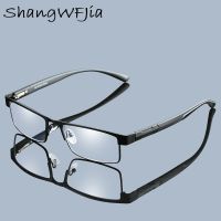 2021 Men Titanium alloy Reading Glasses Non spherical Retro Business Hyperopia Prescription Eyeglasses For Female Male Reading
