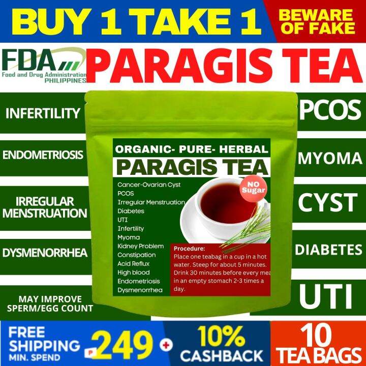 ORIGINAL PARAGIS TEA FDA APPROVED Natural Herbal Capsule Cyst PCOS
