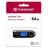 แฟลชไดร์ฟ flash drive แฟลชไดร์ฟ usb Transcend USB 3.1 Gen 1 Flash drive 64GB : JF790K : USB Type-A : รับประกัน 5 ปี -มีใบกำกับภาษี-TS64GJF790K