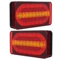 1Pair 12V Car LED Taillight Brake.Indicator Turn Signal Lights Waterproof Rear Break Lamp Universal Parts Accessories for Caravans Truck Van