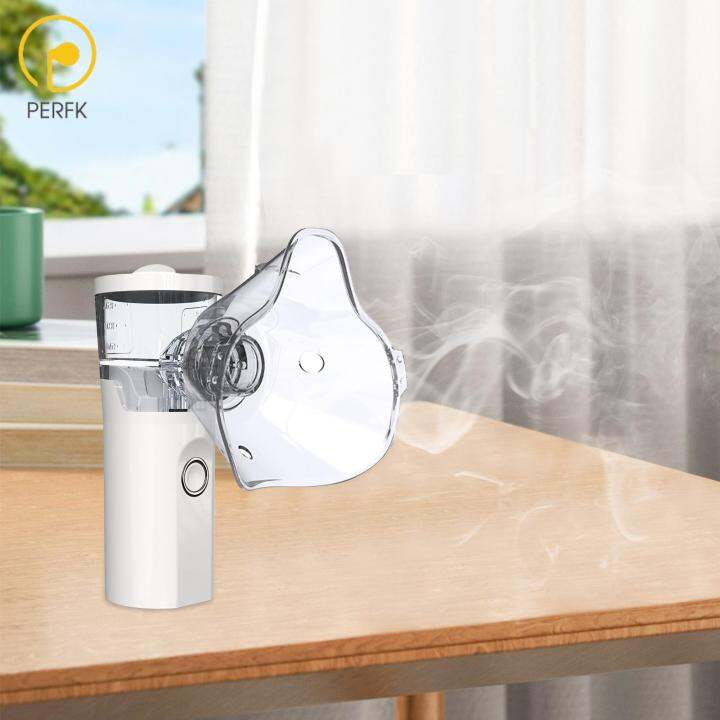 Perfk Handheld Steam Inhaler Face Steamer Portable for Couch Travel
