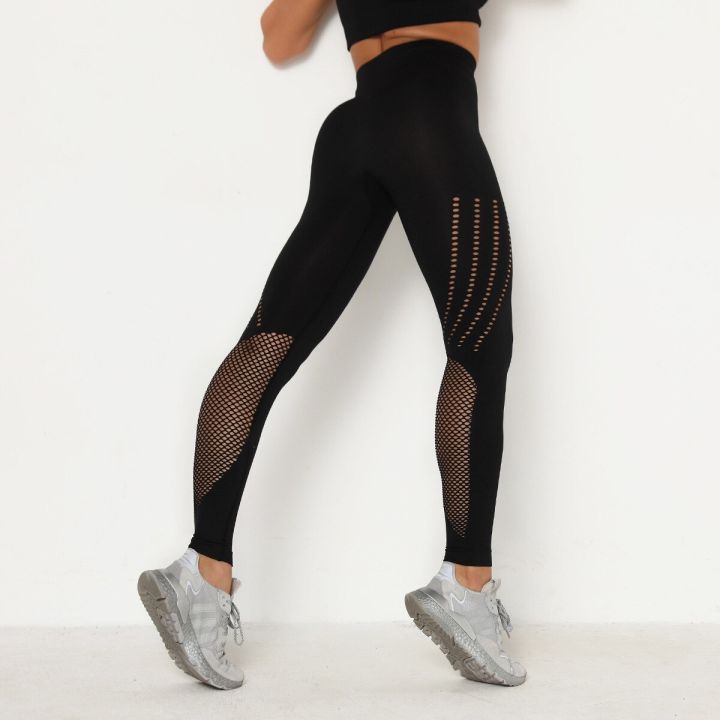 Sexy Mesh High Waist Push Up Workout Leggings Tights