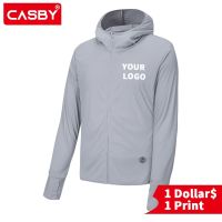 【CC】 Custom Logo Anti UV Clothing Protection Hooded Color Breathable Cooling Coats Outdoor Sport Jacket