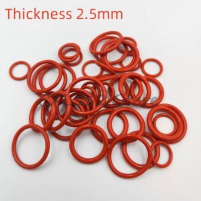 10/20/50/100Pcs OD 7/8/9/10/11/12/13/14/15/1 54/55x2.5mm Red VMQ Silicone O Ring Sealing Ring Washer Gaskets