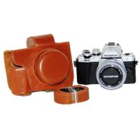 เคสกระเป๋าใส่กล้อง หนัง Pu กันกระแทก พร้อมเลนส์ 14-42 มม. สําหรับ Olympus E-M10 Mark II