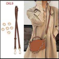 OKL9 สำหรับผู้หญิง อุปกรณ์เสริมกระเป๋า Crossbody อะไหล่สำหรับเปลี่ยน การแปลง สายหนังแท้ เจาะรูตาไก่ Punch buttonhole เข็มขัดกระเป๋าถือ