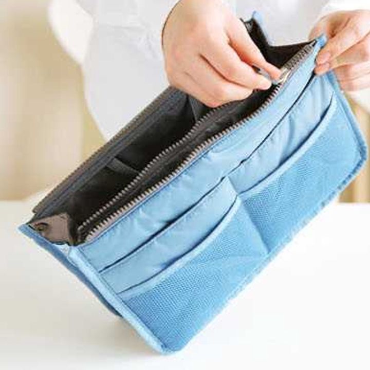 กระเป๋าจัดระเบียบ-13-ช่อง-จัดระเบียบ-จัดเก็บอุปกรณ์สำหรับพกพา-กระเป๋าใส่เครื่องสำอางค์-กระเป๋าใส่ของใช้-s501
