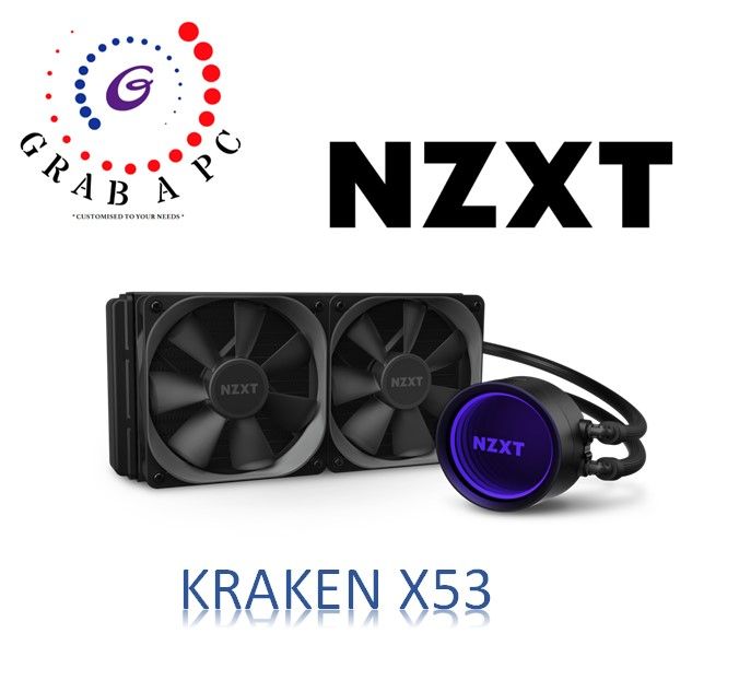 NZXT KRAKEN X53 - 240MM AIO LIQUID COOLER (RL-KRX53-01)(LGA 1700