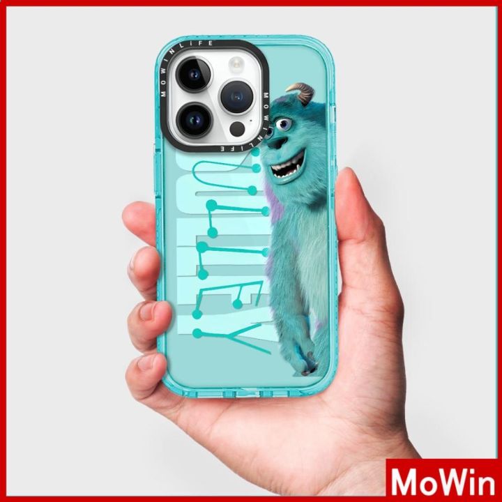 mowin-เข้ากันได้สำหรับ-เคสไอโฟน-เคสไอโฟน11-เคส-iphone-11-เคสนิ่มเคสใสหนากันกระแทกกรอบป้องกันกล้องสีฟ้าการ์ตูนสัตว์ประหลาดเข้ากันได้กับ-iphone-13-pro-max-12-pro-max-11-xr-xs-7-8plus