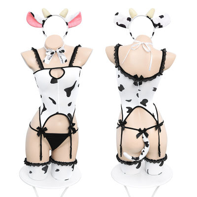 NF ชุดคอสเพลย์ ชุดนอนลายวัว ชุดคอเพลย์วัวครบเซ็ท NC-840 cosplay costume anime nightwear