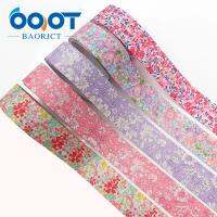 [HOT!] OOOT BAORJCT I 191214 276225mm10yards Spring flowers Thermal transfer Printed grosgrain Ribbonsbow cap DIY accessories