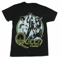 Queen In Condcert Band Image Black T Shirt Freddie Mercury Michael Jackson