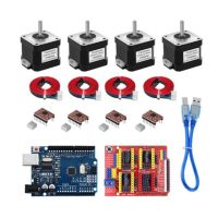 【LZ】☋✧  CNC-Shield V3 Máquina De Gravura   A4988 Motor Driver Kit   Stepper Motor Nema17 17HS4401S Passo Motor Com Fio