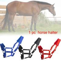 New Product Thicken Pony Horse Halter Head Collar Horse Riding Stable Protective Red S