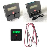 12V 24V Battery Capacity Indicator Voltmeter 3S-6S Li-ion Lifepo4 Lead Acid Battery Tester with Phone USB Charger Scoket JS-CU3