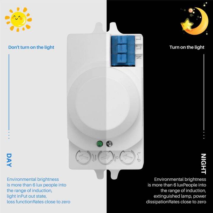 5-8ghz-hf-system-led-microwave-360-degree-motion-sensor-light-switch-body-motion-detector-white