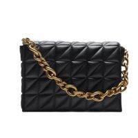 Soft Gold Metal Chain Pu Leather Armpit Retro Shoulder Small Square Bag Top Quality Luxury Brand Crossbody Bag for Woman 2021