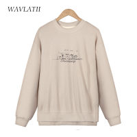 WAVLATII Fashion Casual Terry Sweatshirt for Women Cotton Khaki Female Hoodies Lady Streetwear Autumn Tops WH2107