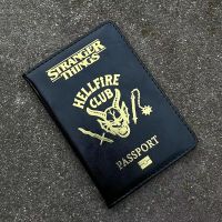 Stranger Things Passport Cover Hellfire Club Travel Passport Holder Cover on The Passport Card Holders