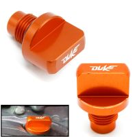 ♠สำหรับ KTM DUKE 125/200/390สำหรับ RC 125/200/390อุปกรณ์เสริมรถจักรยานยนต์อลูมิเนียมเครื่องยนต์แม่เหล็กปลั๊กระบายน้ำมันฝาปิดสกรู MOTO