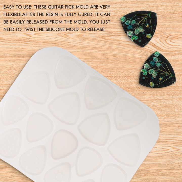 guitar-pick-mould-exquisite-resin-mold-for-guitar-pick-triangle-plectrum-silicone-casting-keychain-for-music-lovers