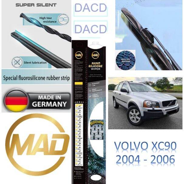 VOLVO XC90 2004 2006 T1 Ori MAD Brand Silicone Wiper 3 Sections Mugen