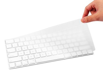 โปร่งใสสำหรับคีย์บอร์ดไร้สายบลูทูธของ Apple Magic Keyboard Imac 2015 2017 2018 2019 ซิลิโคนผิวแป้นพิมพ์ปกคลุมผิว-Shop5798325
