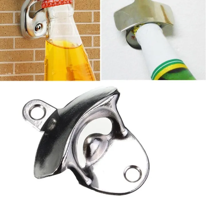 stainless-steel-iron-wall-mounted-bar-beer-glass-bottle-cap-opener-kitchen-tools-bottle-opener-beer-opener-without-srew