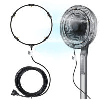 Misting System Fan Cooling Portable Patio Garden Spray Sprinkler Mist Kit Mist Fan Nozzles Kit Water Fog Sprayer 26FT