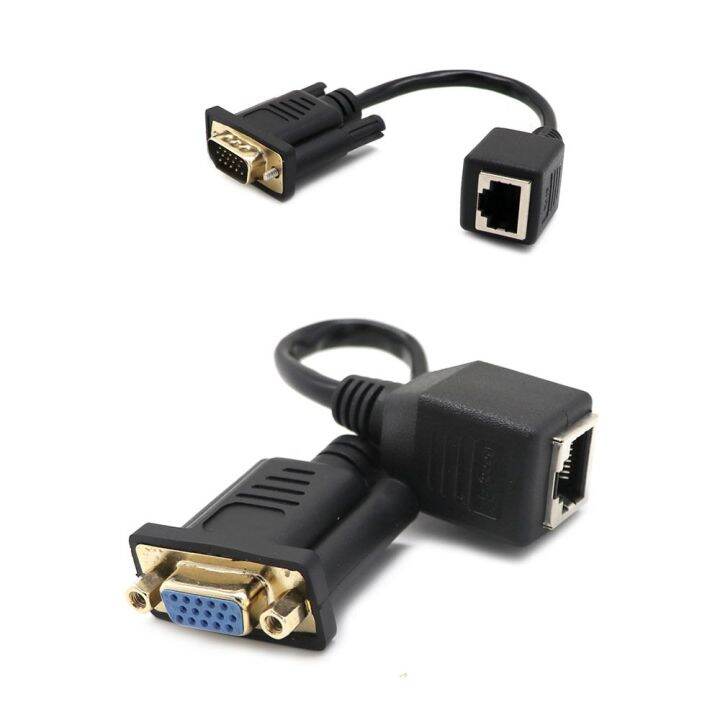 Lan Cat5 Cat6 LelakiPerempuan Ke Palam Wanita dan Main Vga Extender Vga