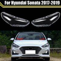 แผ่นกระจกไฟหน้ารถเคสใสโป๊ะโคมไฟเลนส์ไฟหน้าสำหรับ Hyundai Sonata 2017 2018 2019