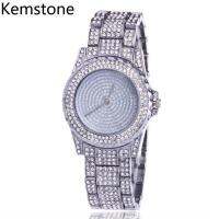 Kemstone Trendy Gypsophilaกุหลาบทองซิลเวอร์เซอร์คอนเคลือบทองควอตซ์นาฬิกาข้อมือของขวัญเครื่องประดับสำหรับผู้หญิง