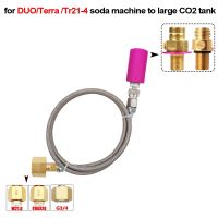 Tr21-4 Sodastream DUO Terra Art เชื่อมต่อ CQC กับถัง Co2ภายนอก W21.8-14สายอะแดปเตอร์ CGA320 G3/4คอนเนคเตอร์