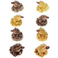 Feng Shui Toad Money LUCKY Fortune Wealth Chinese Golden Frog Toad Coin Home Office Decoration Tabletop Ornaments Lucky Gifts