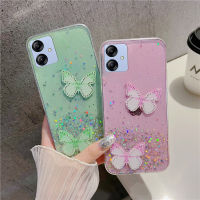 เคส A04e แฟชั่นหรูหราสำหรับ Samsung กาแล็คซี่,เคสโทรศัพท์แฟชั่นหรูหราระยิบระยับระยิบระยับระยิบระยับระยิบระยับระยิบระยับเคสด้านหลังเป็นรูปผีเสื้อประดับพลอยเทียมสวยซิลิโคนนิ่ม