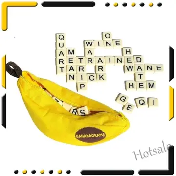 Bananagrams Crossword Family Fun Game Bananagram Word Play Banana 100  Complete for sale online