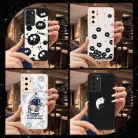 soft shell youth Phone Case For Huawei P40 couple Cartoon Phone lens protection cute Waterproof Back Cover Silica gel