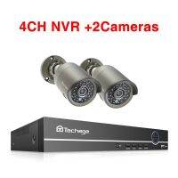 Techage H.265 8CH 1080P POE ชุดอุปกรณ์ NVR กล้องวงจรปิดระบบความปลอดภัย HD 2.0MP IR กลางแจ้งเสียงบันทึกกล้อง IP P2P วิดีโอชุดเฝ้าระวัง