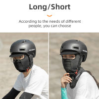 ROCKBROS Cool Mens Hat Summer Anti-UV Bike Helmet Full Face Motorcycle Balaclava Ice Silk Breathable Dustproof Cycling Cap