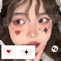 Halloween Cute Ghost Tattoo Stickers Loving Creative Clown Makeup Face Stickers Paper Witch Nun Children’S Face Stickers 【OCT】