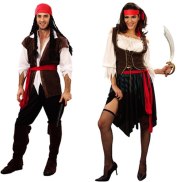 Pirate Costumes For Women Men Adult Halloween Male Captain Jack Sparrow