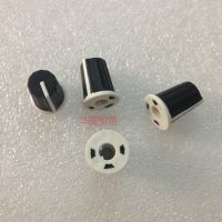 ❀◄☑ 100pcs Black Half axle potentiometer Rubber knob / indicator 90 degree / mixer / appliance / instrument adjustment knob /16x19mm