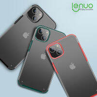 Lenuo สำหรับ iPhone 14 Pro Max 14 Plus Case-4-Corner กันกระแทกที่มีความยืดหยุ่นซิลิคอนกันชน + PC F Rosted กึ่งโปร่งใสปกหลัง