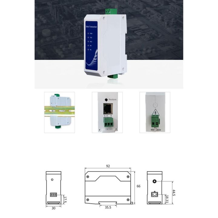 rs485-rail-style-serial-port-to-rj45-ethernet-serial-sever-na111-industrial-standard-dc8-28v-data-transmission