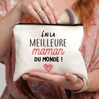 HOT JKCXLLAQESS 531[HOT XKEWSGBH HOT] แม่ Estuche De Cosméticos Estampado Francés Para Mujer Bolsas De Maquillaje Bolsa De Almacenamiento De Femenino Regalos DIA La Madartículos De Tocador De Organaje