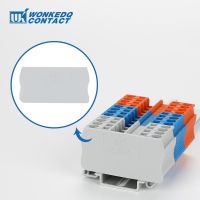 [HOT QAA,JXHKLWW 121] 10Pcs ฝาครอบปลาย D-ST4สำหรับ PT4 ST4 Pt/st ประเภทขั้วต่อไฟฟ้า Din Rail Terminal Block อุปกรณ์เสริม D-ST 4 End Barrier แผ่น