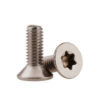 50ชิ้นล็อต #8-32 * L ไทเทเนียม Countersunk หัวฟิลลิปสกรูอเมริกัน ISO14581 T Orx สกรูหัวแบน Ti ดอกหกกลีบสกรู