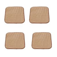 4PCS Pet Mat Dog Ice Pad Sofa Cat Litter Mat Grass Woven Summer Cooling Mat