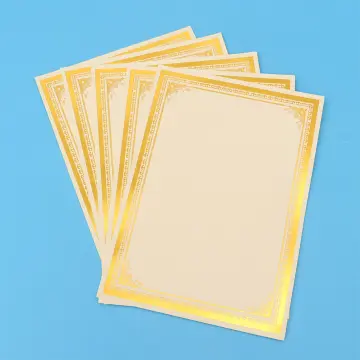 Shop Certificate Paper Gold with great discounts and prices online - Jan  2024